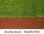 Small photo of Baseball field with copy space.
