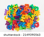 Plastic magnetic alphabets...
