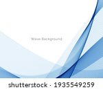 Abstract Blue Wave Design...