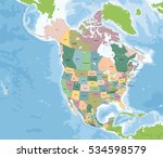 the largest countries of the... | Shutterstock . vector #534598579