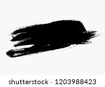 black vector brush stroke | Shutterstock .eps vector #1203988423