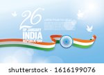 republic day of india. 26 th of ... | Shutterstock .eps vector #1616199076