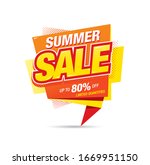 summer sale banner layout... | Shutterstock .eps vector #1669951150