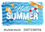 summer vacation baner layout... | Shutterstock .eps vector #2007238556