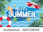 summer vacation baner layout... | Shutterstock .eps vector #2007238559