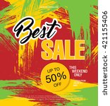 best sale banner | Shutterstock .eps vector #421155406