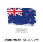 Flag Of New Zealand  Brush...