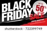 black friday sale banner layout | Shutterstock .eps vector #722399749
