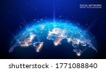 vector. map of the planet.... | Shutterstock .eps vector #1771088840