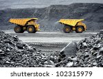 Production useful minerals. the dump truck