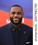 Small photo of LeBron James at the Los Angeles premiere of 'Space Jam: A New Legacy' held at the Regal LA Live in Los Angeles on July 12, 2021.