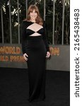 Small photo of Bryce Dallas Howard at the Los Angeles premiere of 'Jurassic World Dominion' held at the TCL Chinese Theater in Hollywood, USA on June 6, 2022.