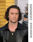 Small photo of Aaron Taylor-Johnson at the Los Angeles premiere of 'Bullet Train' held at the Regency Village Theatre in Westwood, USA on August 1, 2022.