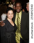Small photo of Don Cheadle and wife Bridgette attend the Los Angeles Premiere of "Stranger Than Fiction" held at the Mann Village Theatre in Westwood, California, on October 30, 2006.