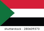 flag of sudan | Shutterstock .eps vector #280609373
