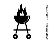outdoor grill icon | Shutterstock .eps vector #363504959