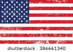 united states flag vector.... | Shutterstock .eps vector #386661340