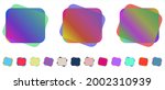 blank rounded squares shapes.... | Shutterstock .eps vector #2002310939