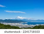 Small photo of Mount Fuji and Suruga Bay from Nihondaira, Shizuoka, Japan