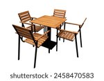 Wooden table with four chairs...