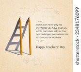 Happy teachers day  education...
