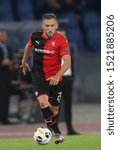 Small photo of Rome, Italy - October 03,2019:Flavien Tait (RENNES) in action during the Uefa Europa League Group E soccer match between SS Lazio and Rennes, at Olympic Stadium in Rome on 03 October 2019.