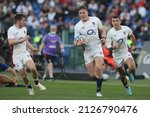Small photo of Rome, Italy - 13.02 2022: FREDDIE STEWARD (ENGLAND) in action during 2022 Guinness Six Nations Test Match, Italy vs. England at olympic stadium in Rome.