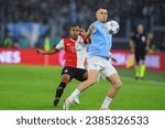 Small photo of Rome, Italy 07.11.2023: Patric of Lazio in action during the Uefa Champions League 2023-2024 football, group E, between SS Lazio vs Feyenoord at Olympic Stadium in Rome.
