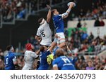 Small photo of Rome, Italy 09.03.2024: Federico RUZZA (italy), Scott Cummings (Scotland) grabs the ball in a line out during the Guinness Six Nations 2024 tournament match between Italy and Scotland at olimpico
