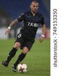 Small photo of ROME, ITALY - NOVEMBER 02: Wesley Sneijder of Nice during the UEFA Europa League group K match between Lazio Roma and OGC Nice at Stadio Olimpico on November 2, 2017 in Rome, Italy.