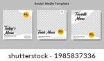 food social media post template.... | Shutterstock .eps vector #1985837336