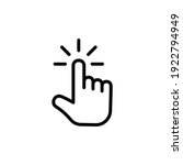 clicking finger icon. hand... | Shutterstock .eps vector #1922794949
