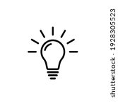 lightbulb icon. ideas ... | Shutterstock .eps vector #1928305523