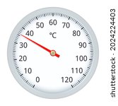 round thermometer on white... | Shutterstock .eps vector #2024224403