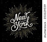 New York City Typography With...