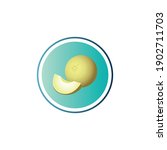  fruits melon vector icon design | Shutterstock .eps vector #1902711703
