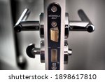 Door handle cross-section and lock