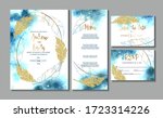 wedding invitation card with... | Shutterstock .eps vector #1723314226