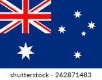 australia flag | Shutterstock .eps vector #262871483