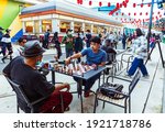 Small photo of Chess Hustler at Broadway Park, Alam Sutera, Tangerang, Indonesia. Feb 22nd 2021