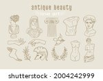 vector illustration of antique... | Shutterstock .eps vector #2004242999