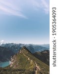 Small photo of Bernese Alps in Switzerland on a sunny day with a view on the bringer lake perfect for hiking