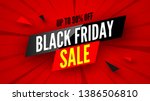 black friday sale banner  up to ... | Shutterstock .eps vector #1386506810