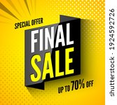 special offer final sale banner ... | Shutterstock .eps vector #1924592726