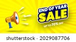 end of year sale banner with... | Shutterstock .eps vector #2029087706