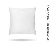 Blank Pillow Isolated On White...