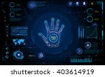 Futuristic Hand Scan Identify...