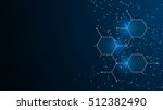 abstract vector science concept ... | Shutterstock .eps vector #512382490