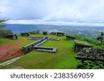 Small photo of PHETCHABUN, THAILAND – OCTOBER 15, 2022: A view of bunker of Bangkok military base on the hilltop on the noon at Khao Kho Sacrifice Memorial in Khao Kho district in Phetchabun province of Thailand.