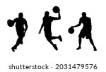man plays basketball set... | Shutterstock .eps vector #2031479576